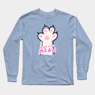 High five meaw Long Sleeve T-Shirt